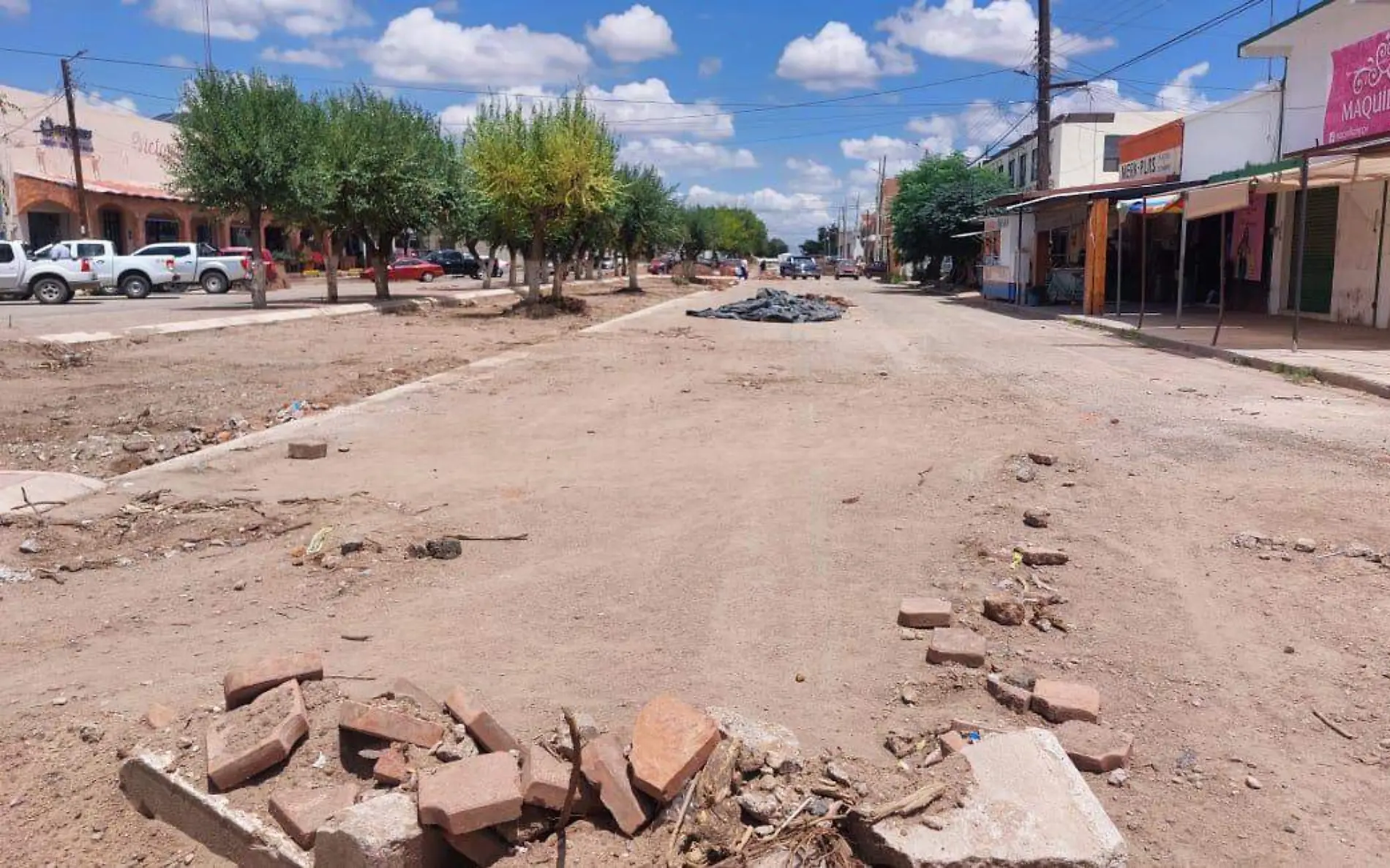 Estacionamientos en bulevares de Guadalupe Victoria ya presentan avances